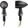 thumbnail image 3 of Shininglove 1 Pair Motorcycle LED Black Mini Turn Signals Lights Blinker Indicator, 3 of 6