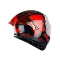thumbnail image 4 of Casco Abatible De Moto Kov Stark It Rojo Negro Dot, 4 of 5