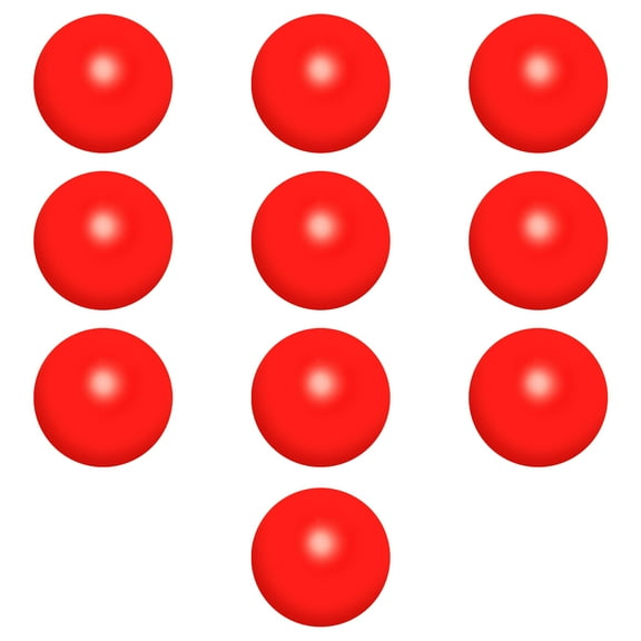 Stress Balls for Adults Set of 10, Bulk Pack - Hand Exercise, For Your Desk, Office or Home - Red