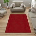 thumbnail image 5 of Ottomanson Non-Slip Area Rug for Living Room 2'7" x 5' Stain-Resistant Low Pile Floor Carpet, Red, 5 of 9