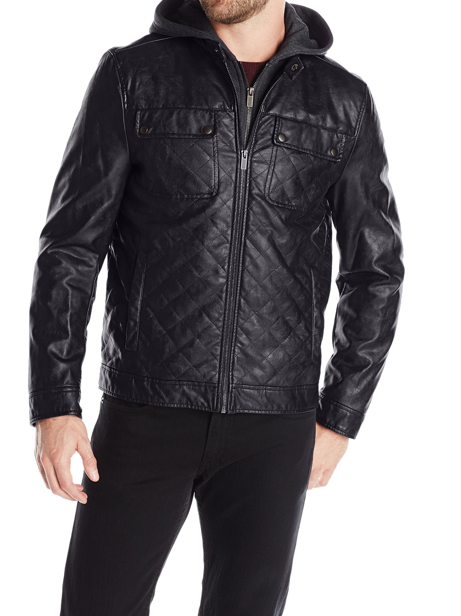 kenneth cole leather jacket men