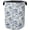 Beige Navy Blue Floral, variant on Modern Minimalist Red Flowers Foldable Canvas Laundry Basket with Handles - Storage Organizer, Heavy Duty for Home，Bedroom, Dorm, Bathroom
