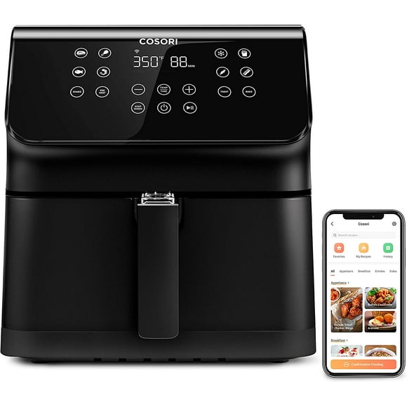 COSORI Smart Air Fryer Oven 5.8QT with Cookbook Wi-Fi App & Alexa Control/Google home