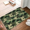 thumbnail image 5 of Xecao Camouflage Dinosaur print Flannel Mat: Non-slip, 16x24in. Ideal for kitchen, bedroom, bath & living room., 5 of 9