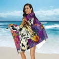 thumbnail image 7 of Autua Colored Doodle Giraffe Beach Towel Oversized 36"x72" Quick Dry Microfiber Towels Pool Accessories Cruise Essentials Vacation Gifts Summer Must Haves for Swimming Camping Travel 55x27.5in, 7 of 7