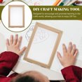 thumbnail image 3 of LOLIPPYY Diy Crafting For Paper Making Wooden Mould And Cloth For Art Projects Easy To Use Educational Tool, 3 of 7