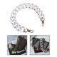 thumbnail image 5 of correa de cadena plana Correa de cadena plana Cadena de repuesto de acrílico 17.7 pulgadas Decoración Accesorios de lujo Correa de cadena extraíble mate para bolso de Magideal correa de cadena plana, 5 of 7