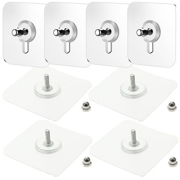 FUTUREORYY Self-Adhesive Small Wall Hooks Rustproof 20Pcs 6X2.3In