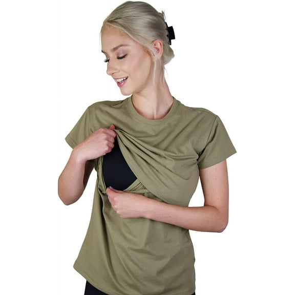 Miss Military Mom AFOCP Nursing Tops for Breastfeeding Maternity Clothes, Pregnant T-Shirt (Maternity)