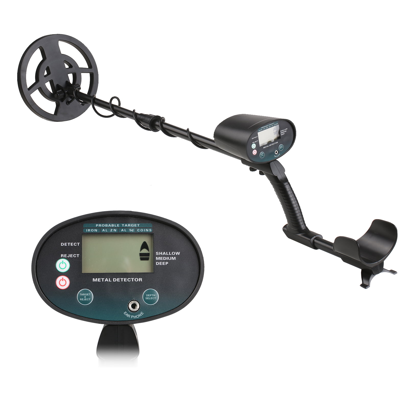 Details about   Deep Ground Metal Detector Gold Finder LCD Display w/ Waterproof Search Coil-NEW 