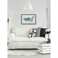 thumbnail image 6 of Marmont Hill White Dotted Shark Framed Wall Art, 6 of 6