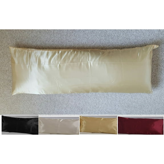 OctoRose ® Silky Satin Body Pillow Case / Cover multiple colors COVER ONLY NO FILLING IN