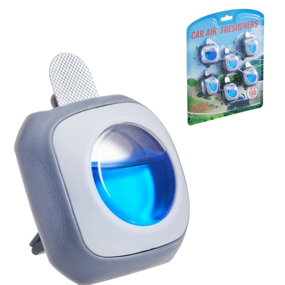 KFFKFF Car Air Freshener, 6-Pack New Car Scent Vent Clips, 4ml Each, Lasting Fragrance for Up to 180 Days, Adjustable Intensity, Suitable for Different Vehicle Vent Types