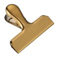 thumbnail image 1 of QualitChoice Stainless Steel Food Sealer Clip Portable Dust-proof Storage Bag Sealing Document Ticket Clamp Snacks Packing Office Gold Small 1Set, 1 of 6