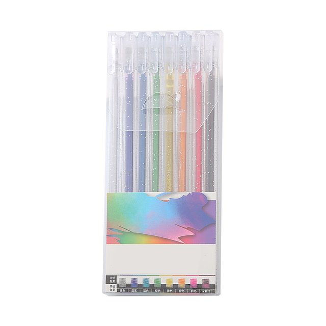 Flash Color Changing Gel Pen Color Hand Written Pen Student Christmas Card Gel Pen Contains 4ml Of Ink Fancy Pens