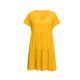 thumbnail image 1 of Qarigey Vestido de mujer, vestidos de verano de manga corta, poliéster, ocio, hasta la rodilla, ropa para mujer, Ruffes, ropa de trabajo de oficina Vestidos Amarillo Qarigey AP012052-01, 1 of 6