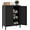 Black, variant on Metal Floor Storage Cabinet, Small Freestanding Sideboard Storage with 2 Adjustable Shelves for Bathroom Entryway Living Room Dining Room Coffee bar,11.8"D x 23.6"W x 31.5"H,3-Tier,Orange