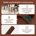 thumbnail image 6 of Costway 5 PCS Dining Table Set for 4 Farmhouse Wooden Table & 4 Upholstered Chairs, 6 of 10