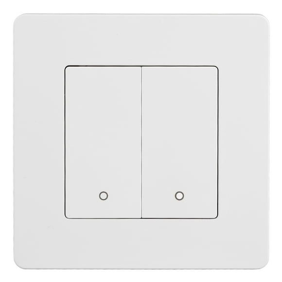 WiFi Light Switch, Dual Control Smart Light Switch For Zigbee 2 Gang Timing Dimming Reverse AC100 To 240V