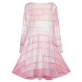 thumbnail image 5 of Pink Brick Wall, Brick Stone Wall Sunlight Long Sleeve Dresses For Women Vintage Elegant Party Dress Oversized V-neck Dress S-8XL, 5 of 7