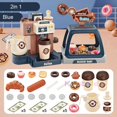 thumbnail image 1 of Coffee Machine Toy Set Kitchen Toys Simulation Food Bread Coffee Cake Pretend Play Shopping Cash Register Toys For Kids, 1 of 5