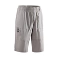 thumbnail image 2 of DODADAWANJ Capris Pants for Men Below Knee Cotton Casual 3/4 Capri Pant Big and Tall Wide Leg Elastic Waist Hiking Sports Long Shorts with Pockets Gray L, 2 of 7