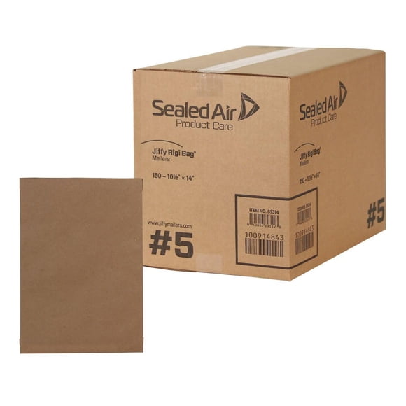 Envío de sobres rígidos, bolsa sellada Air Jiffy Rigi #5, 10,5 x 16 cm