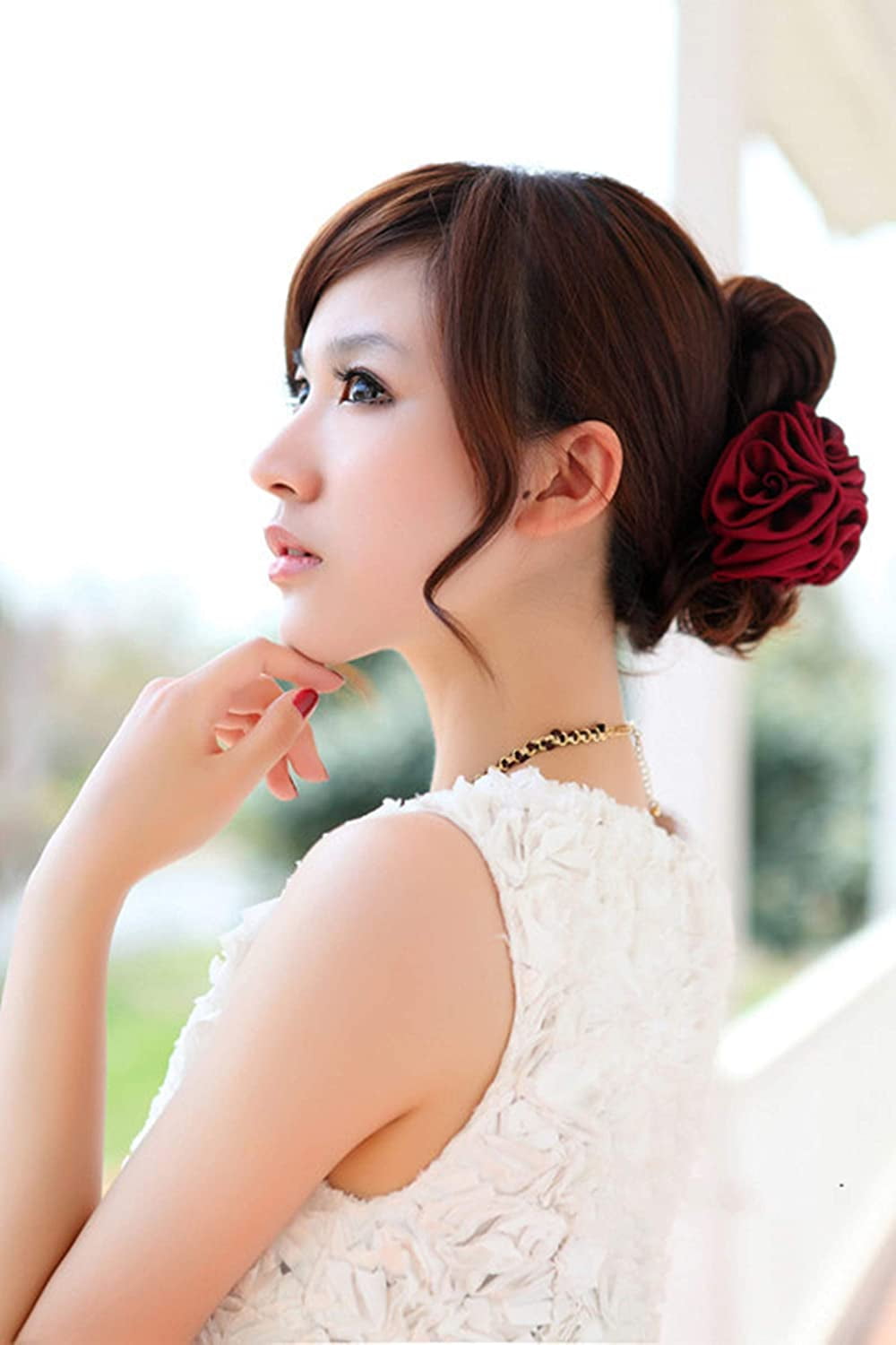Korean Style Stripe Bow Hair Claw Elegant Solid Cloth Ties Banana Crab Clips Ponytail Hold Compatible With Women And Girls 5pcs Flower 世界の人気ブランド Korean Style Stripe Bow Hair Claw Elegant Solid Cloth Ties Banana Crab Clips Ponytail Hold Compatible With Women And Girls 5pcs Flower 世界の人気ブランド