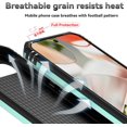 thumbnail image 4 of KOMI Phone Case for Google Pixel 9A Case with HD Screen Protector & Slide Camera Cover & Rotated Ring Kickstand, [Military-Grade] Phone Case for Google Pixel 9A, Green, 4 of 5