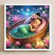 thumbnail image 3 of Pintura de diamante 5D DIY Kit de princesa de taladro redondo completo arte de decoración del hogar 40x40cm, 3 of 9