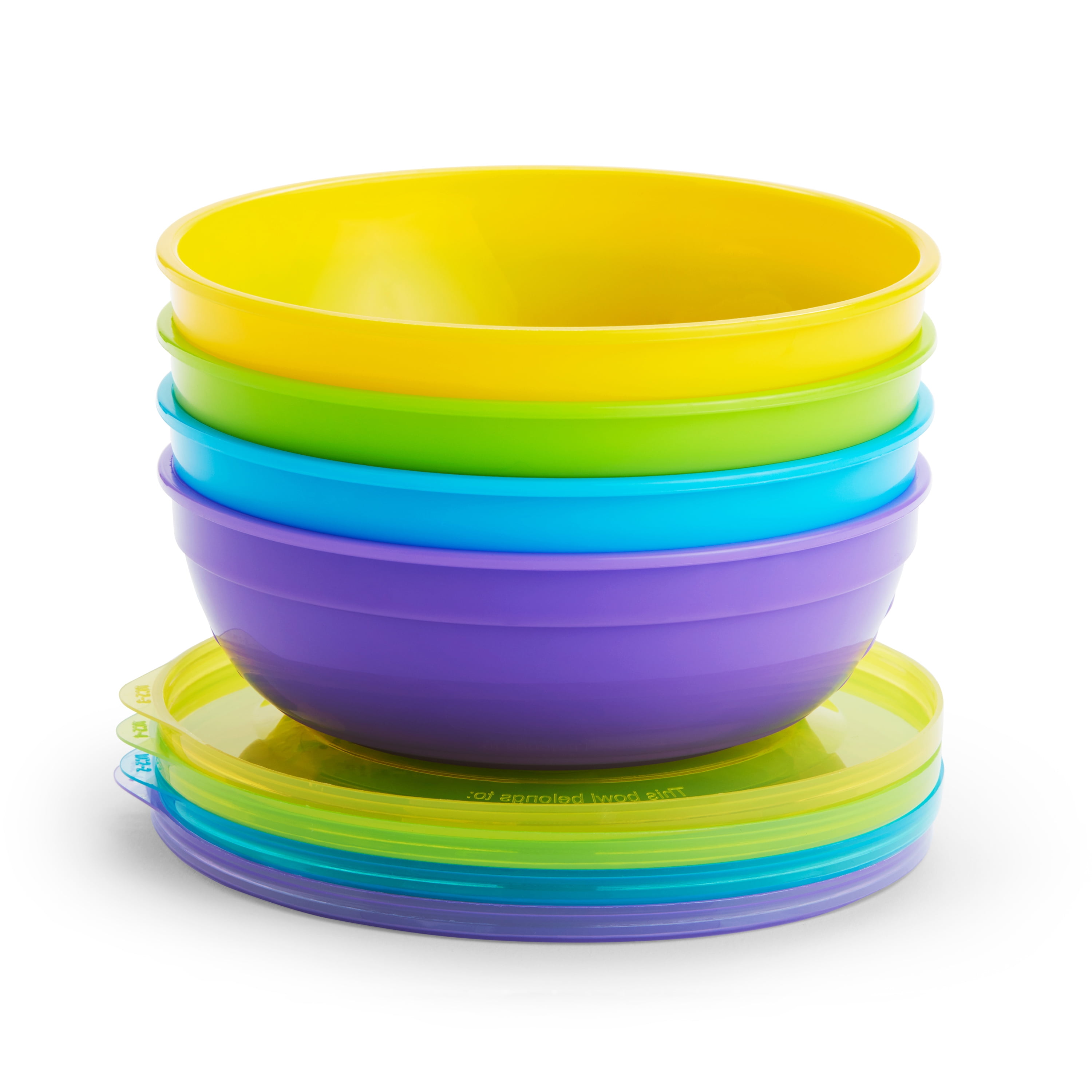 Munchkin Love-A-Bowls 10 Piece Dining Set, BPA-Free, Multi-Color