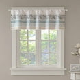 thumbnail image 2 of Dawn Printed and Pieced Rod Pocket Valance Blue 50" x 18", 2 of 4