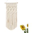 thumbnail image 1 of Tapiz de pared tejido de macramé bohemio para decoración del hogar JM, 1 of 5