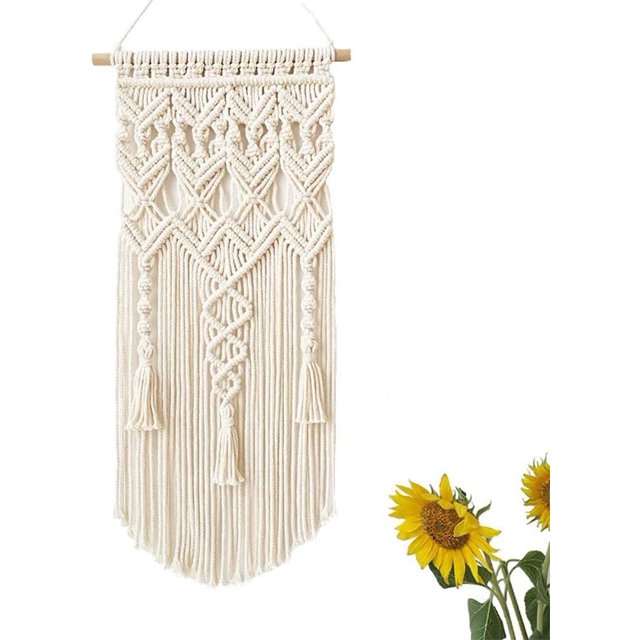Tapiz de pared tejido de macramé bohemio para decoración del hogar JM