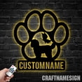 thumbnail image 3 of Craftnamesign Custom Shih Tzu Dog Metal Wall Art LED Light, Shih Tzu Dog Lover Name Sign, 3 of 5