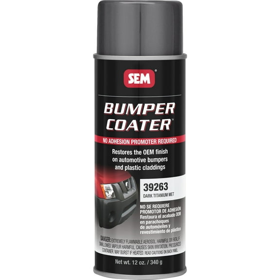 SEM 39263 Bumper Coater Black Flexible OEM Finish Aerosol