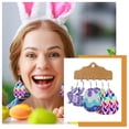 thumbnail image 2 of Easter Theme Rabbit Egg Carrot Set Leather Earrings Jewelry, 2 of 9