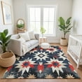 thumbnail image 7 of Addison Rugs Mayfield Premium Machine Washable Transitional Aztec Navy Rectangle Rug, 10' x 14', 7 of 7