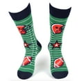 thumbnail image 1 of Urban-Peacock Men's Novelty Fun Socks - Football - Green - 1 Pair, 1 of 4