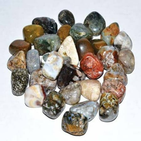 Ocean Jasper Stone - 1 lb Jasper, Ocean tumbled stones