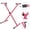 PINK, variant on 5 Core Single X Style Adjustable Keyboard Stand, Heavy Duty Sturdy Piano Riser Holder for 61/76/88 Key Digital Electric Piano Synthesizer KS 1X