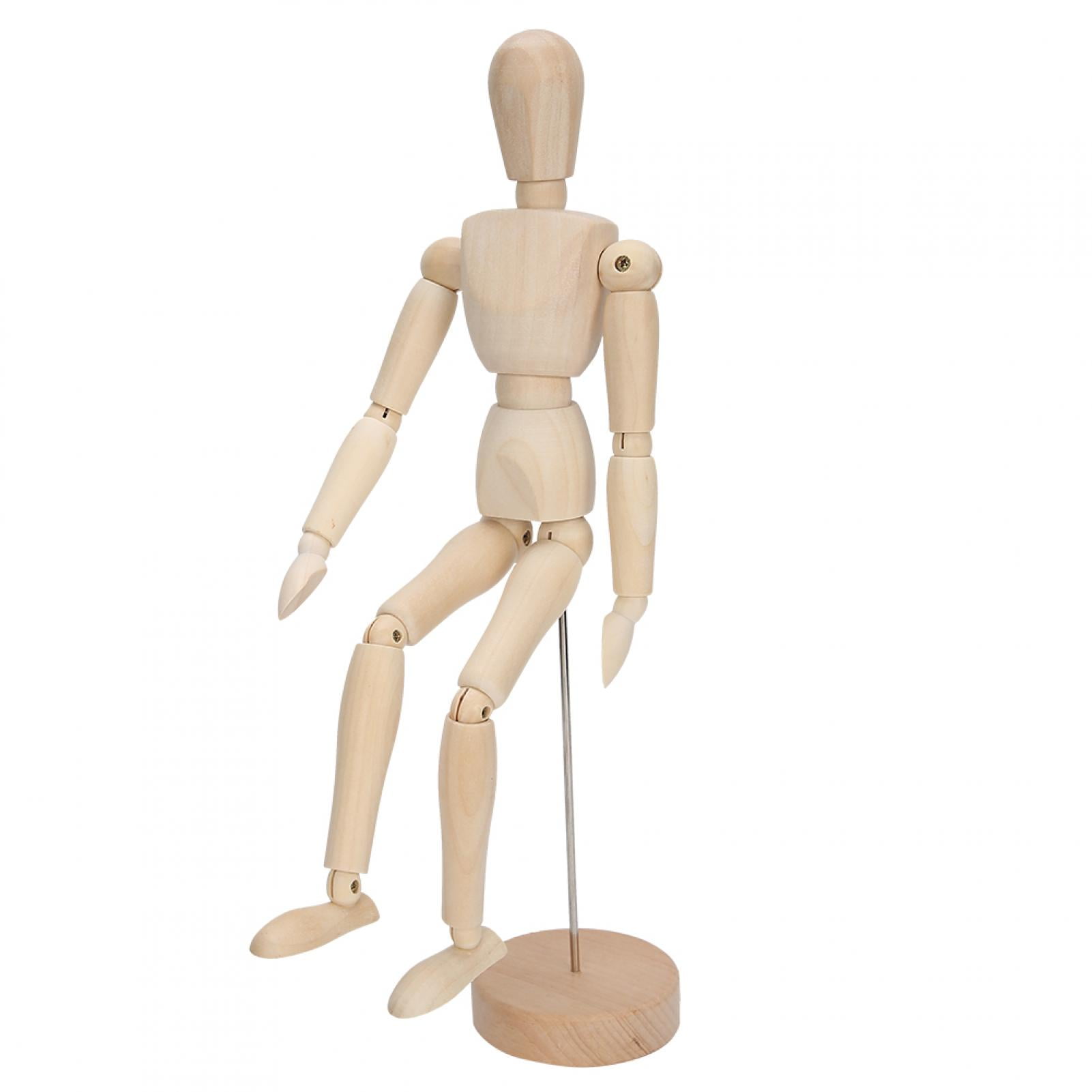 Wooden Human Figure Model Toy Movable Limbs Puppet Art Sketch Models Home  Decoration 