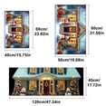 thumbnail image 6 of YIMEIS Christmas Night Snowman House Kitchen Mat Rug Set  - 3 Pcs Perfect for Kitchen Counter, 16''*24''/20''*32''/47''*18'', Functional for Decoration, 6 of 10