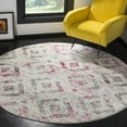thumbnail image 3 of SAFAVIEH Skyler Salim Geometric Runner Rug, Ivory/Pink, 2' x 8', 3 of 10