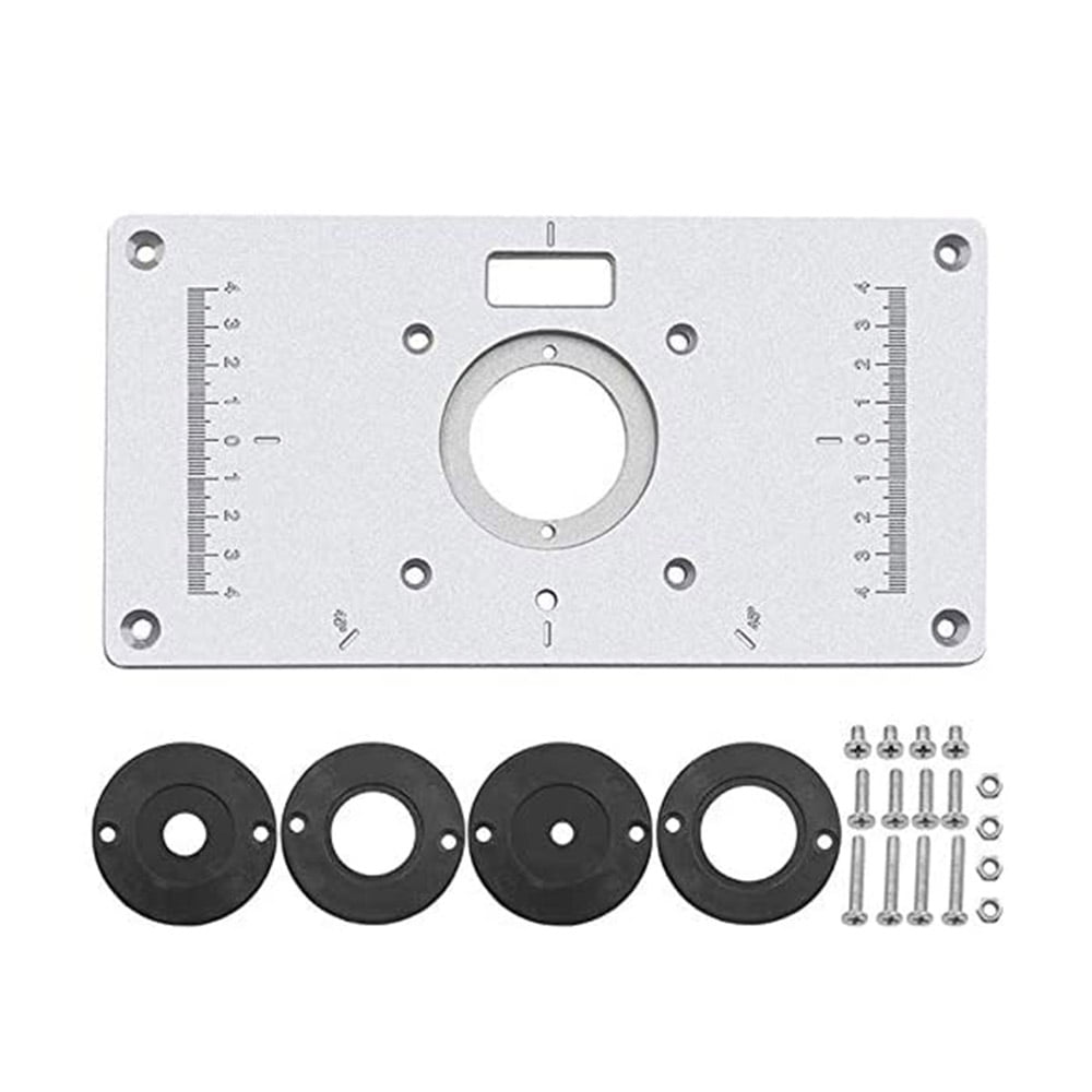Aluminium Router Trimmer table insert plate pour Katsu Coupe-bordures 101748 etc. 