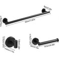 thumbnail image 2 of Bathroom Hardware Set, 3 Pieces Bathroom Towel Rails Set, Bathroom Hardware Fixture Set, 2 of 5
