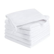 Super Soft Face Towel Set 6 Pack,Spa Home Cleaning Towel,Microfiber Washcloth Multi-Purpose,White