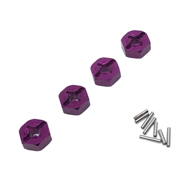 Adaptador de conversión de hexagonal de rueda 4x Púrpura Zulema Adaptador hexagonal para cubo de rueda