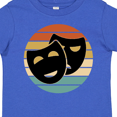 thumbnail image 4 of Inktastic Theater Masks Acting Gift Retro Sunset Boys or Girls Toddler T-Shirt, 4 of 5