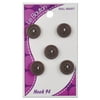 Le Bouton Four Hole Brown Buttons, 5 Count